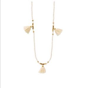 No Hassle Tassel Necklace - Ivory